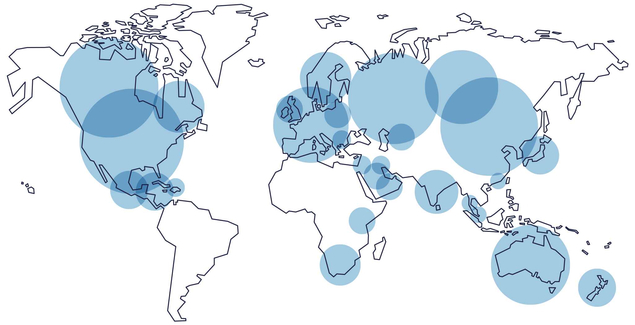 Areas we operate map